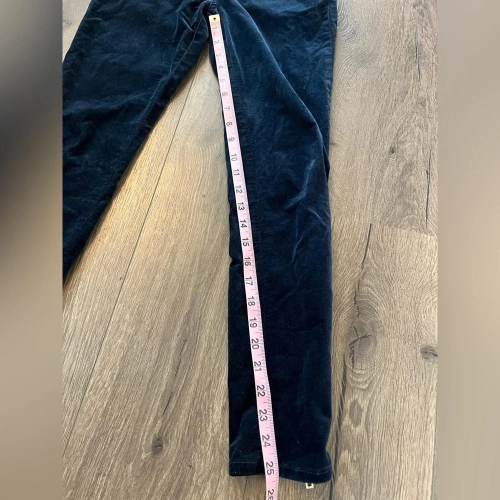 Rag & Bone Navy Velvet crop Pant with Zipper detail Size 26 - Picture 12 of 12